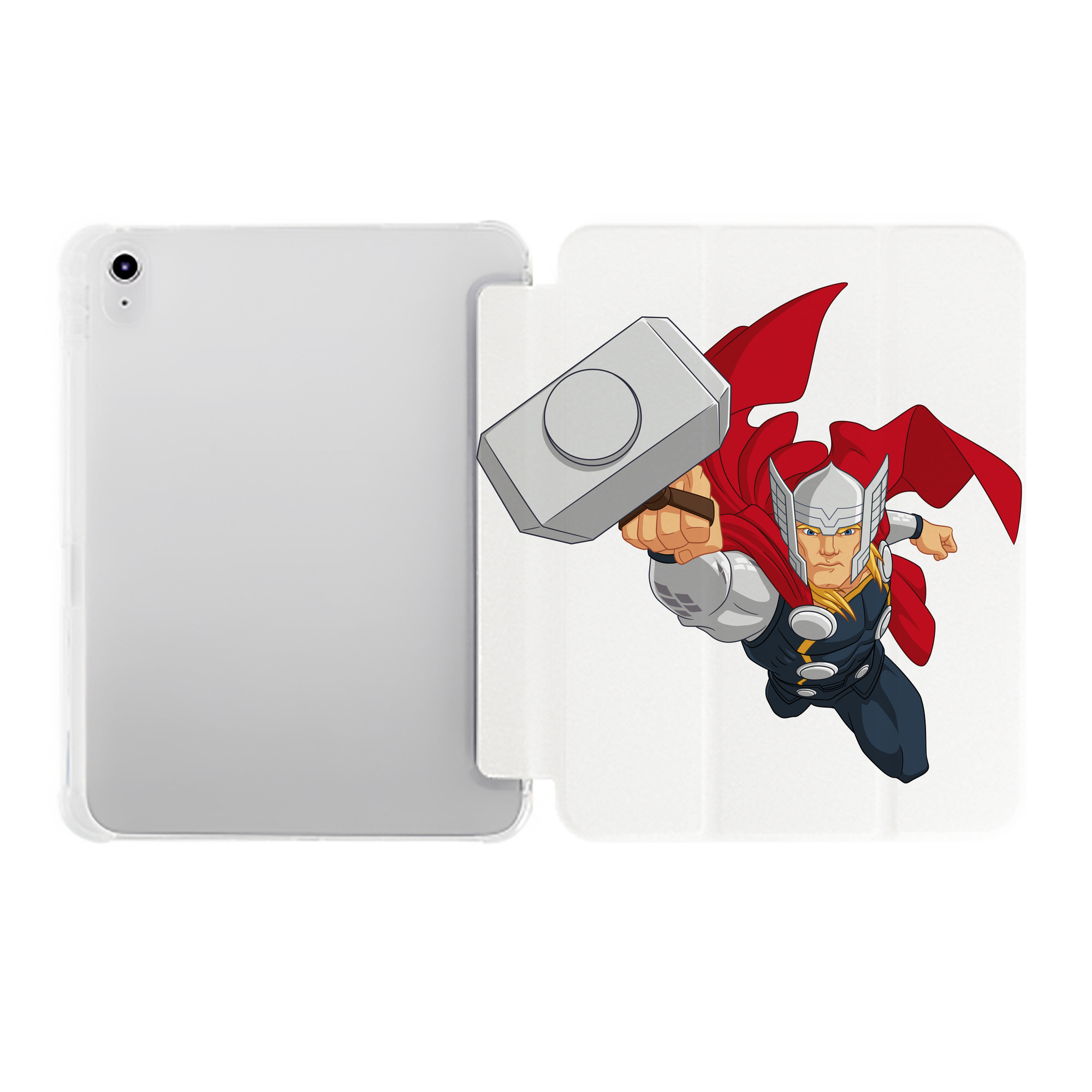 （画像用） アベンジャーズ The Avengers IPad ケース ペン収納付き 三つ折りスタンド PUレザー×シリコン 対応機種9.5/10.5/10.9インチ